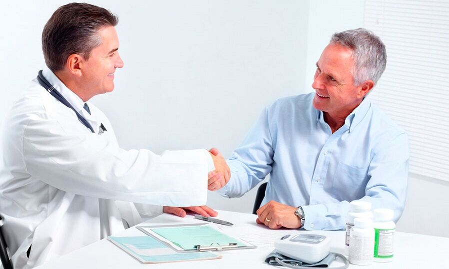 Specialist consultation with prostatitis